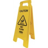 Rubbermaid 611277 Yellow “Caution Wet Floor” Sign